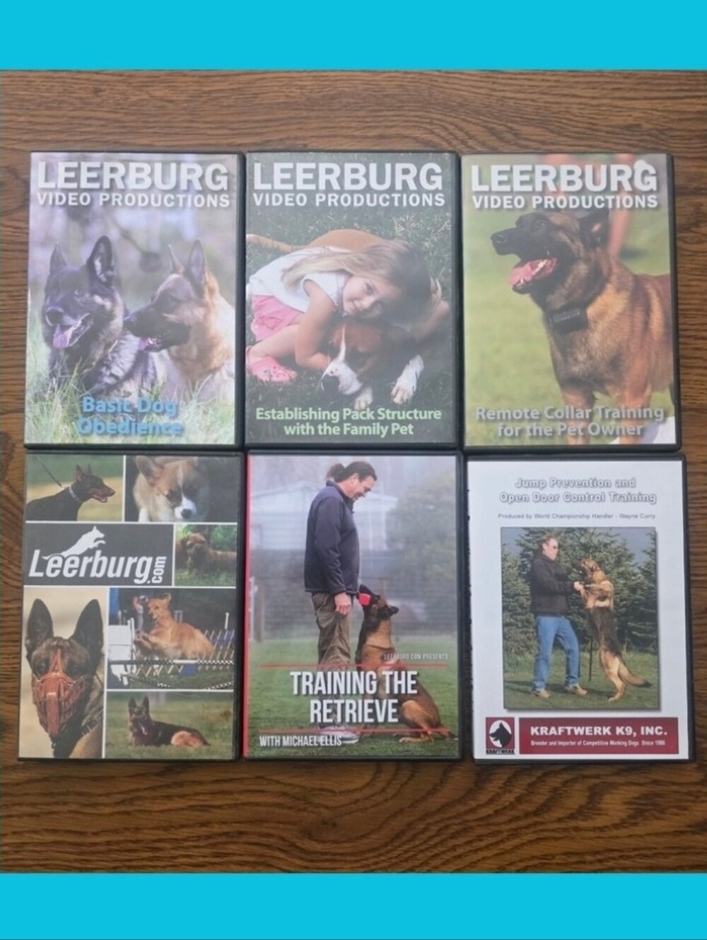 6 Dog Training DVDs Videos